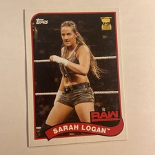 2018 Topps Heritage WWE Sarah Logan Rookie Cup RC #68