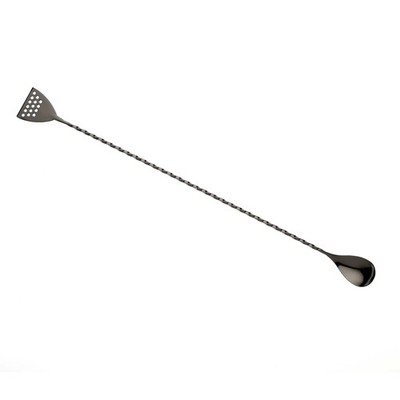 Mercer Culinary M37072BK Barfly 15.75'' Stainless Steel Twisted Bar Spoon