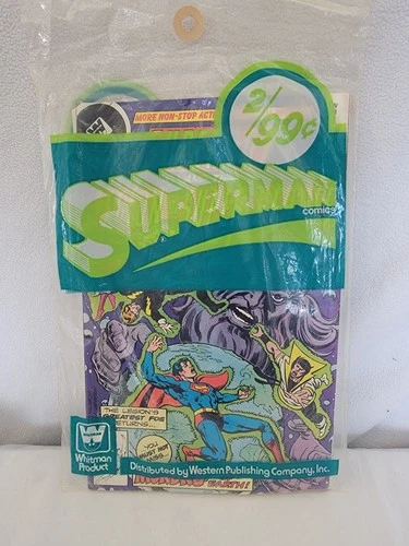Whitman Vintage 1978 Sealed 2 Pack Comics Superman # 489 & Superboy #245