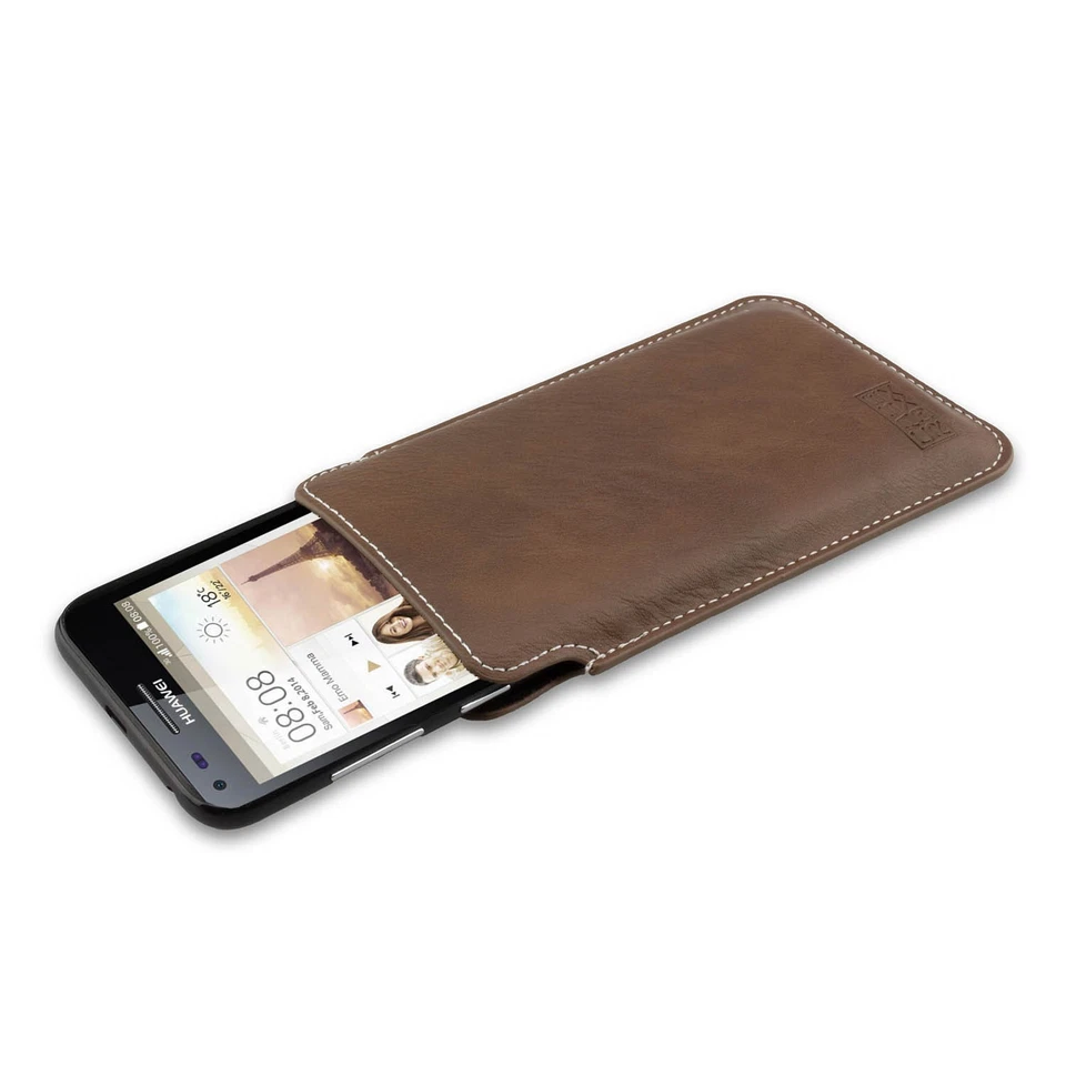 caseroxx Business-Line Caso per Huawei Ascend P7 Mini in marrone fatto di finta  - Immagine 4 di 4