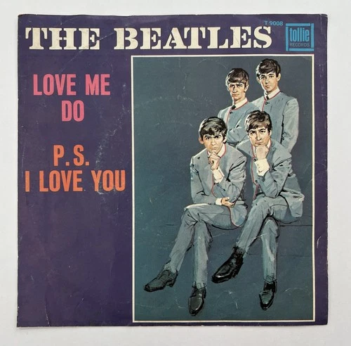 BEATLES "Love Me Do / P.S. I Love You" 45 Picture Sleeve *No Record* Tollie VG+