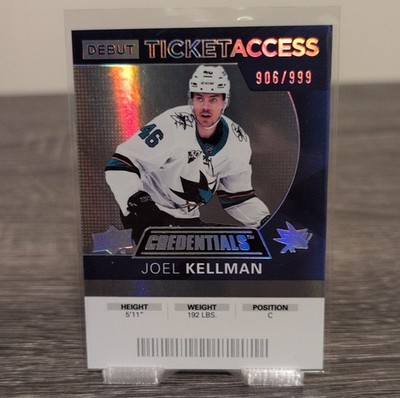 2021-22 Upper Deck Credentials Debut Ticket Access Joel Kellman #60 906/999