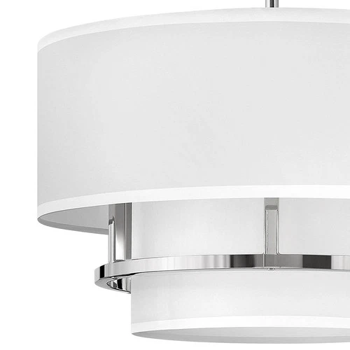 Hinkley Graham 16" Wide Polished Nickel 3 Light Ceiling Light - Picture 4 of 8