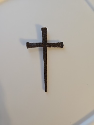 Nagelkreuz Christentum Anhänger Handarbeit - Bild 2 von 6