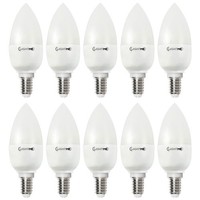 10 X LightMe LED Leuchtmittel Kerzen 5,5W = 40W E14 Matt 470Lm Warmweiß 2700K