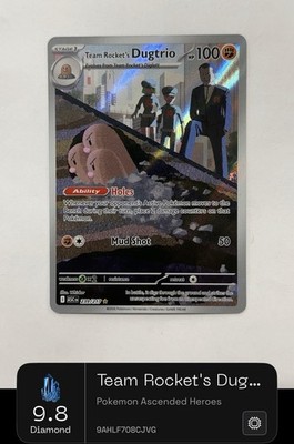 Pokémon 2026 Asc Heroes Team Rocket's Dugtrio #239 - DGC AI 9.8 PSA 10 Contender