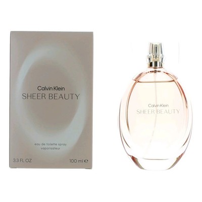 MSRP $70 Sheer Beauty by Calvin Klein, 3.4 oz EDT Spray for Women