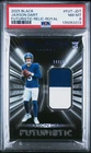 2025 PANINI BLACK FUTURISTIC RELICS ROYAL #FUT-JDT JAXSON DART RC 144/149 PSA 8