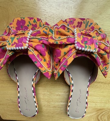 Betsey Johnson Kitten Heels 8 Womens Shoes Colorful Floral Animal Print NEW Box