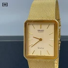 Vintage 1983 [N Mint /Box] Seiko Dolce 7730-5000 25mm SGP Gold Quartz Mens Watch