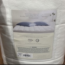 Casaluna Memory Loft Memory Foam  Down Alternative Mattress Pad Full