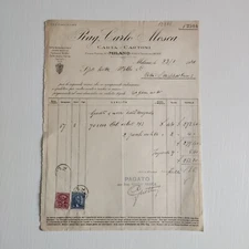 1941 Rag. Carlo Mosca Cartoni Milano C00629