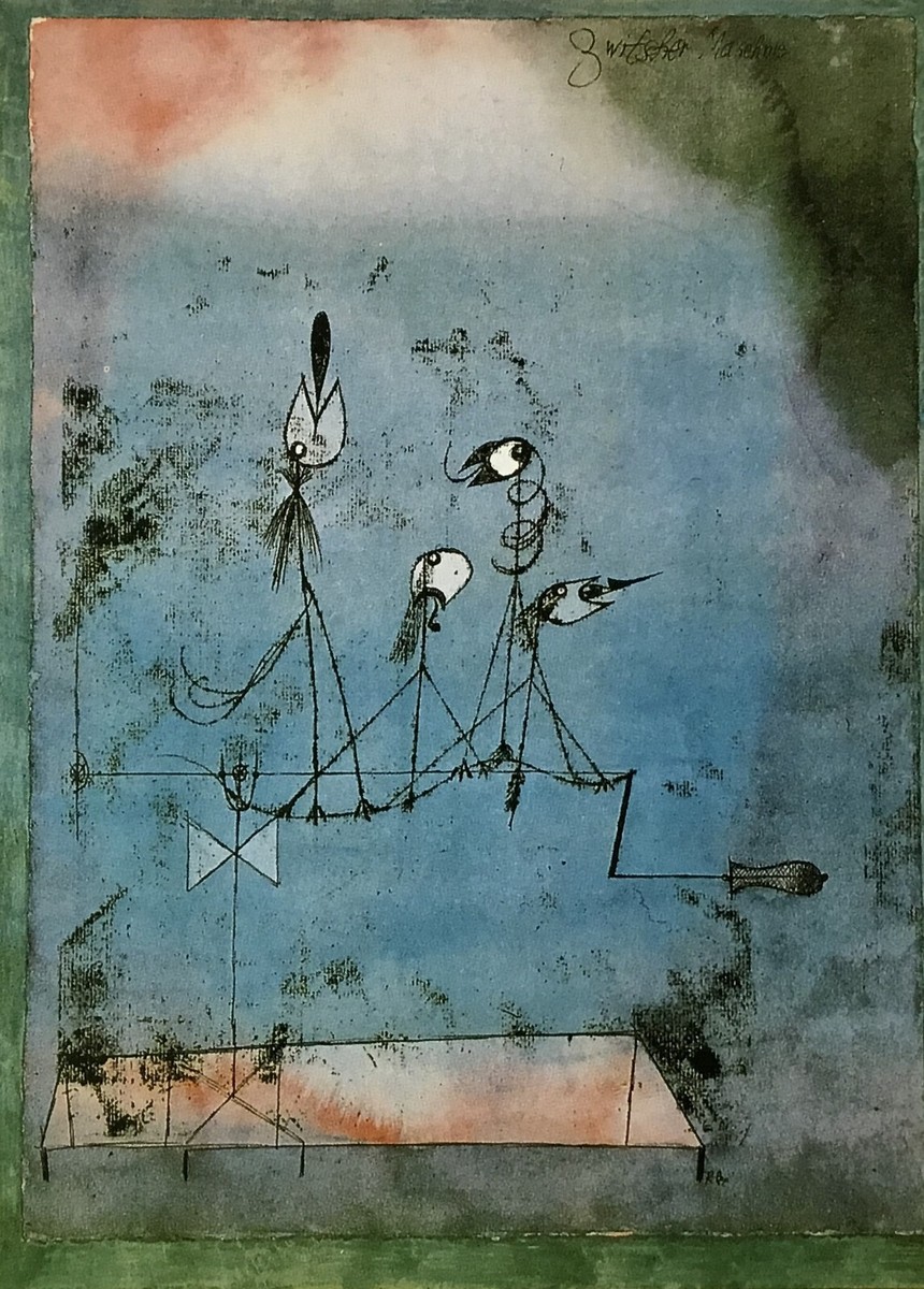 Paul Klee The Twittering Machine Custom Framed Print | eBay