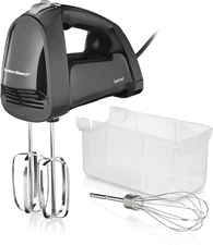 Hamilton Beach 6 Speed Hand Mixer & QuickBurst w/ Snap-On Case and 3 Attachments