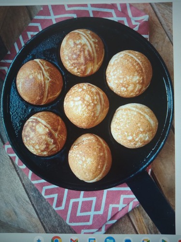 Cast Iron Munk Aebleskiver/Ebleskiver Pan Taiwan *Bake like a Dane! 7.5inch - Picture 2 of 6