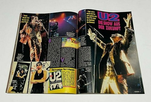 Vintage Rare POPCORN German Music Magazine, JULY 1993,Luke Perry,U2,Shaggy, A-HA - Imagen 5 de 12