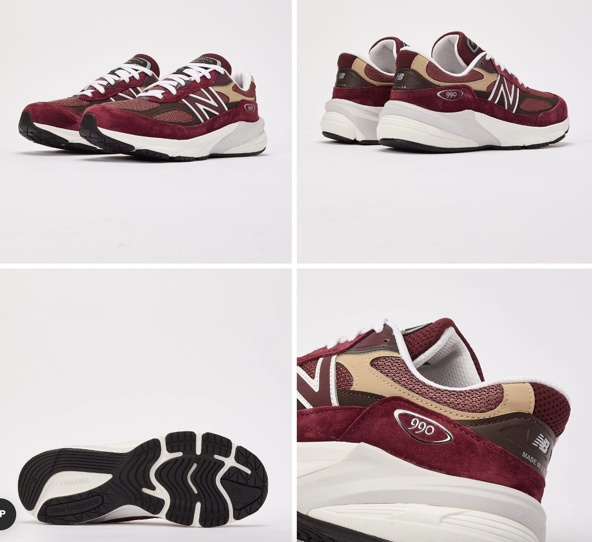 【新品】ニューバランスU990BT6 v6 US9.5 Made in USA New Balance 990V6 Made in USA Burgundy U990BT6 Men's Size | eBay