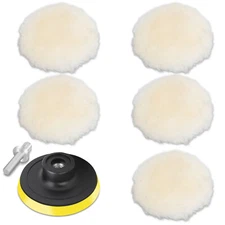 7PCS 3 Inch Polishing Pads Sponge Waxing Foam Buffing Kit Car Polisher for Drill