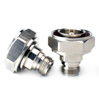 2Pcs N Female to 7/16 DIN Male RF Coaxial Converter Coax Adapter N-DIN  F/M US