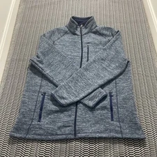 Swiss Tech Men’s Full Zip Fleece Jacket Sweatshirt Size XL Long Sleeve Pockets