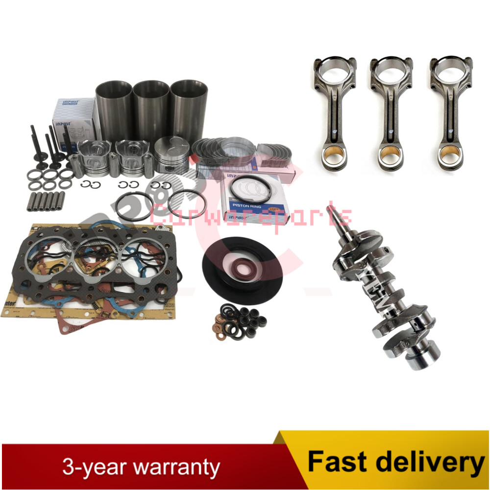 Overhaul Rebuild Kit+connecting rod+crankshaft for Caterpillar 301.7CR Excavator