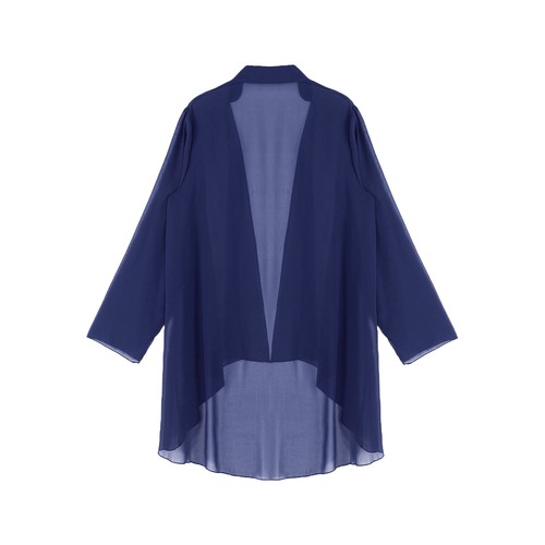 Lady Open Front Chiffon Cardigan See-through Bolero Shrug Crop Top Evening Party - Picture 137 of 466