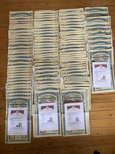 Lot: 100 x "SUPER PETCHILI" - Lung-Tsing-U-Hai Railway - Gold Loan 1913 (CHINA)