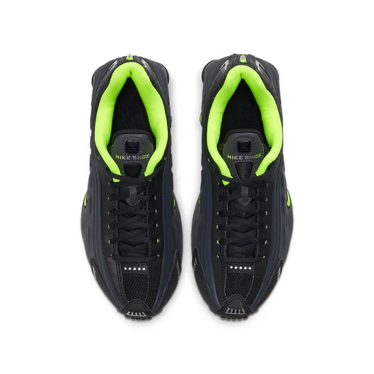 Nike Shox R4 'Black Volt lime Green' CW2626-002 GS Boys size