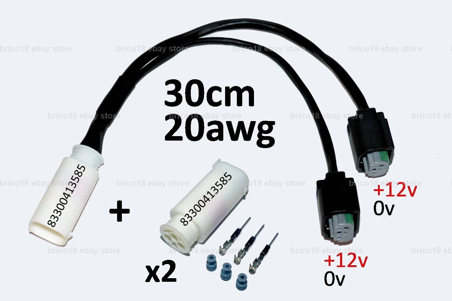 Câble en Y BMW 83300413585 accessoire moto 30cm 20awg pour R1250 GS RS RT