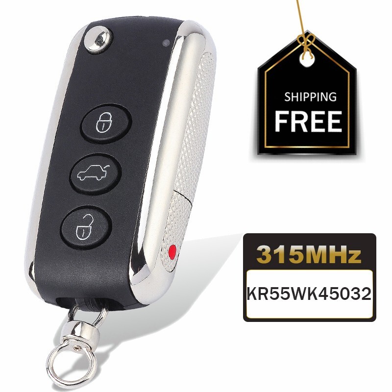 3+1B Smart Remote Key Fob 315MHz ID46 For Bentley Continental GT GTC Flying Spur