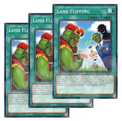 Yugioh - Land Flipping x 3 - 1st Edition NM - Plus Free Holographic Card | eBay Yugioh - Land Flipping x 3 - 1st Edition NM - Plus Free Holographic Card | eBay