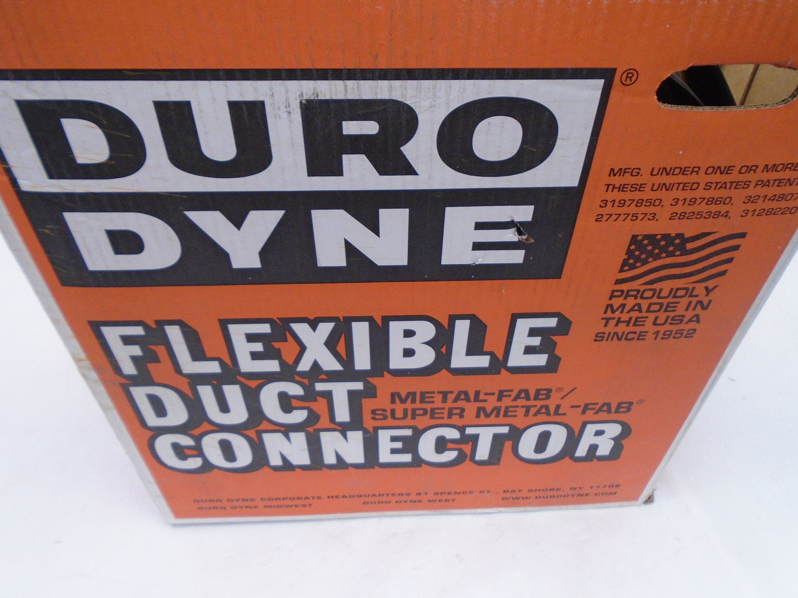 DURODYNE MBX333 METAL FAB FLEXIBLE DUCT CONNECTOR 3" X 3" X 3" 100