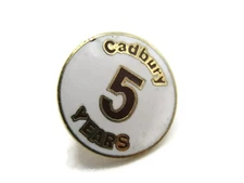 Cadbury 5 Years Award Pin (Small Chip)