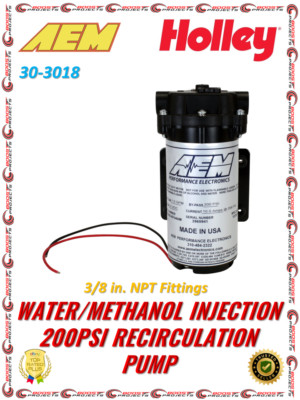 AEM Water Methanol Injection 200 psi Recirculation Pump w/ 3/8 NPT Fittings