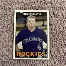 2016 Topps Heritage #5 Nick Hundley   Colorado Rockies
