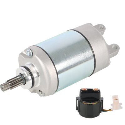 TWOM CCW Starter And Relay Solenoid For Honda Fourtrax 300 TRX300 TRX300FW (1988-2000) – 10 Tooth, 12V