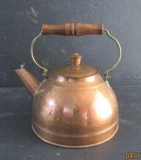 1-VINTAGE REVERE WARE COPPER-TEAPOT-ROME-NY