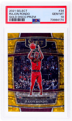 2021 Panini Select Rajon Rondo Disco Gold Prizm #34 /10 PSA 10 | eBay