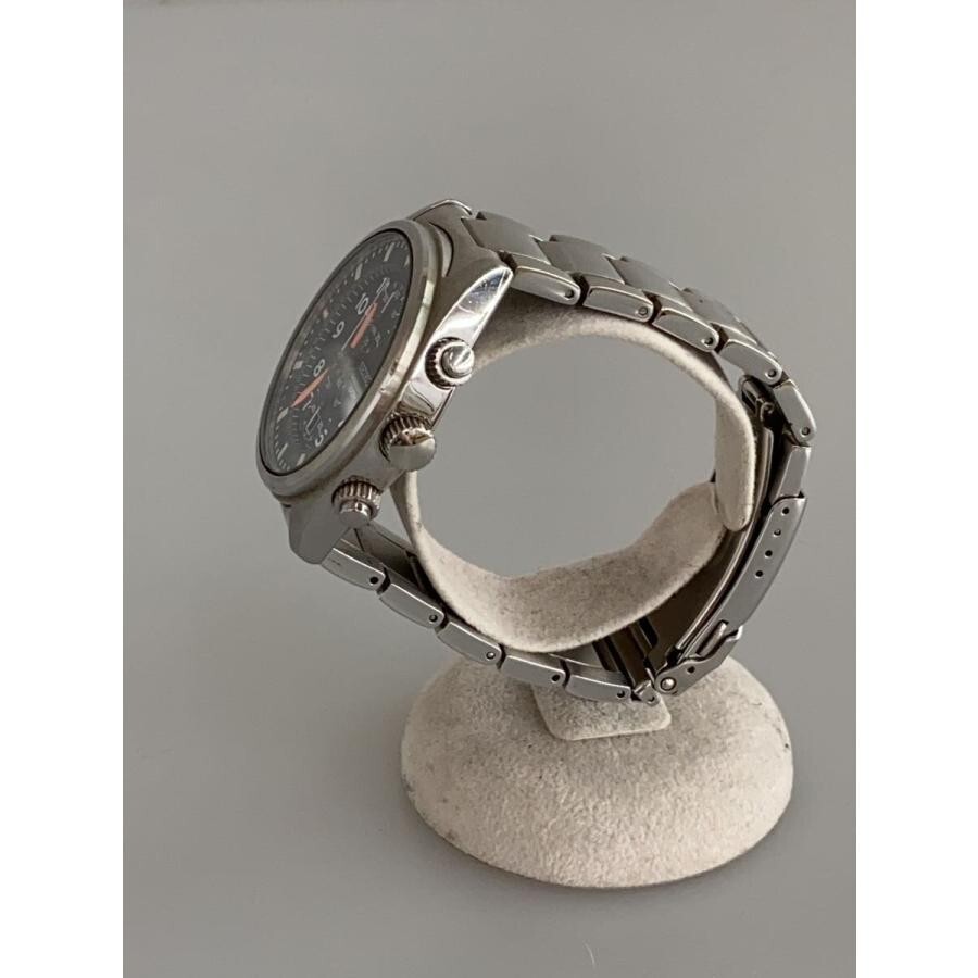 SEIKO Chronograph 100m 7T94-0BL0 Black Quartz Mens Watch Japan