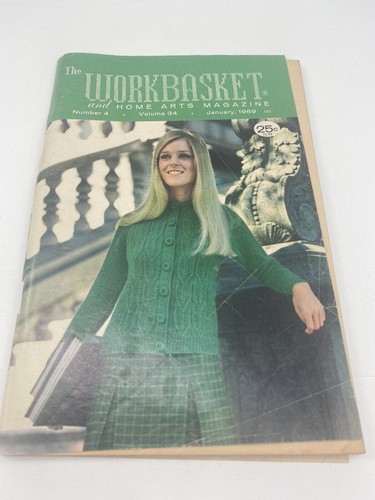 Vintage The WORKBASKET and Home Arts Magazine January 1969 #4 Volume 34 - Picture 3 of 12