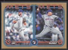 2024 Topps Update Gold US82 Dedniel Nunez / Tyler Jay RCOM, SN2024