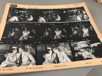 SOPHIE FIORELLI - E. MEEKS (''THE REPORTERS'') ORIGINAL CONTACT BOARD 1965