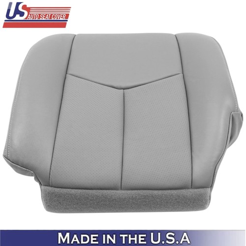 2003-2006 Fits Cadillac Escalade Genuine Leather Front Seat Covers Pewter Gray - Picture 7 of 98