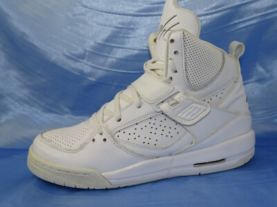 NIKE AIR JORDAN FLIGHT 45 HIGH SNEAKER GR 39 ALL WHITE RETRO 1 HERREN MID BB3