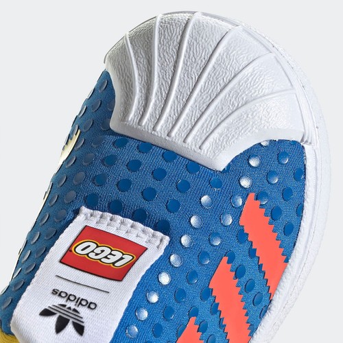 Adidas Originals X Lego Superstar 360 Kids Sneaker Slip On Blue - Picture 7 of 11