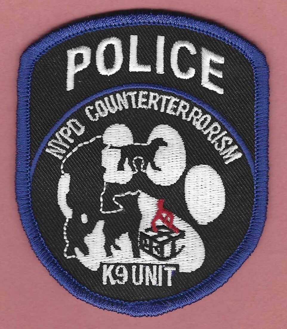 NYPD NEW YORK CITY POLICE COUNTERTERRORISM K-9 UNIT PATCH | eBay