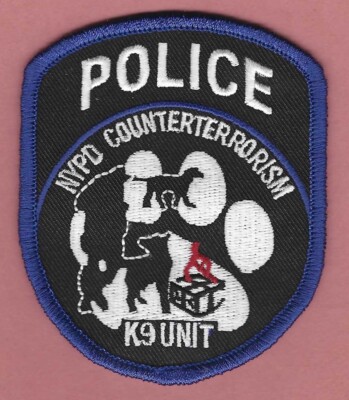 NYPD NEW YORK CITY POLICE COUNTERTERRORISM K-9 UNIT PATCH | eBay