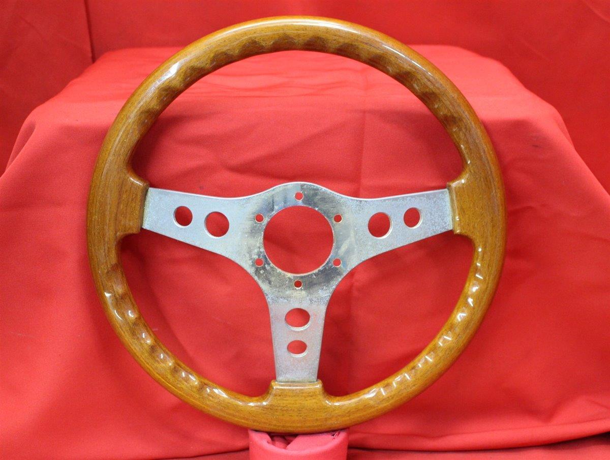 O.B.A. ウッドステアリング ITALIAN MADE 直径35cm OBA Wood Steering Wheel Gold 35cm Italian-Made Vintage F/S