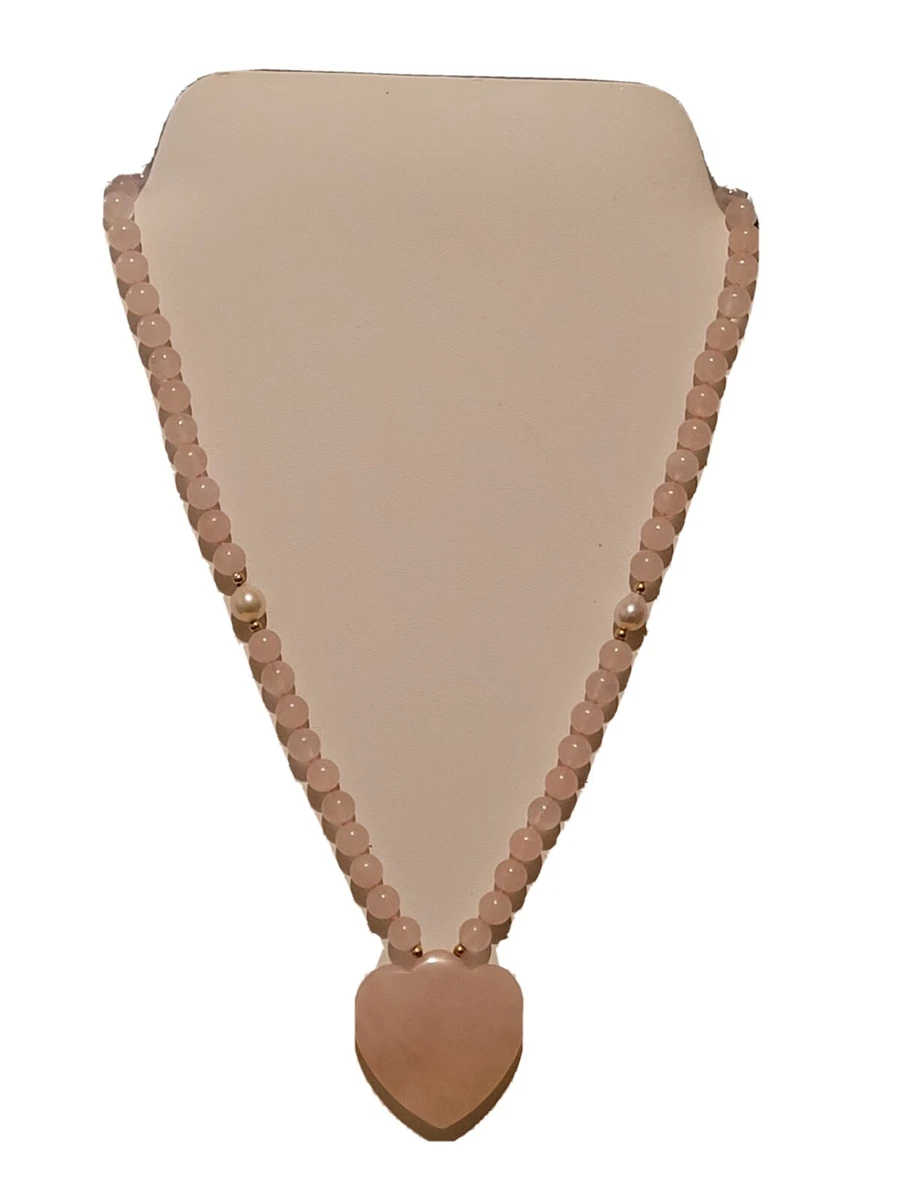 Matching rose quartz on sale necklaces