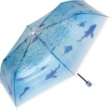 Enosui x Wpc. Folding Umbrella Mini Blue 50cm Aquarium Collaboration Japan